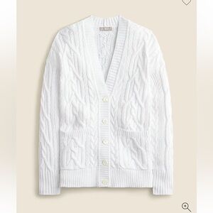 JCrew *Navy* Cable Knit Cardigan